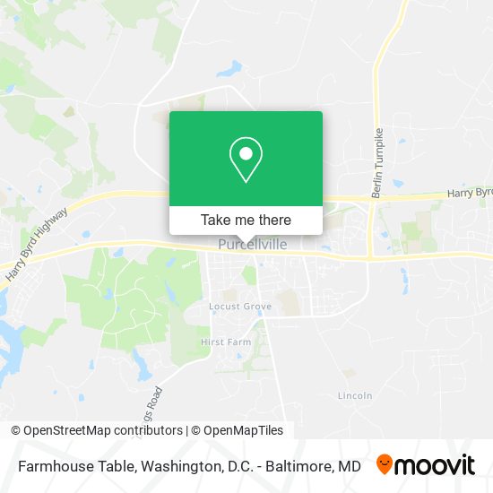 Farmhouse Table map