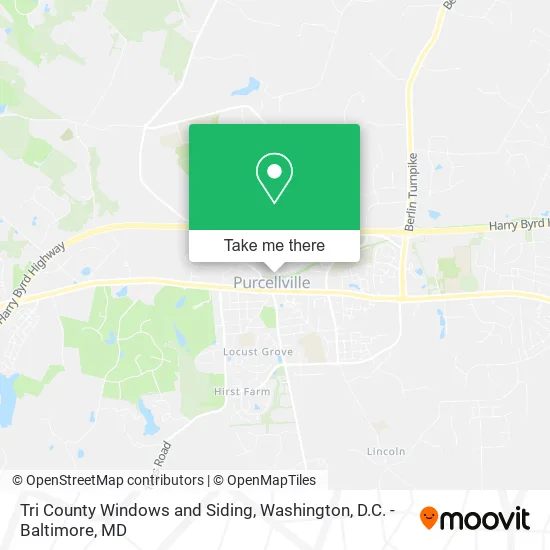 Tri County Windows and Siding map