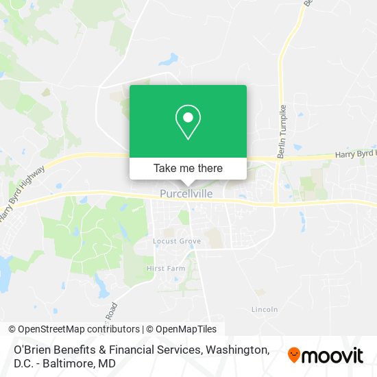 O'Brien Benefits & Financial Services map