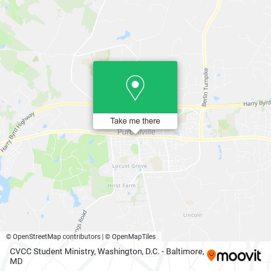 CVCC Student Ministry map