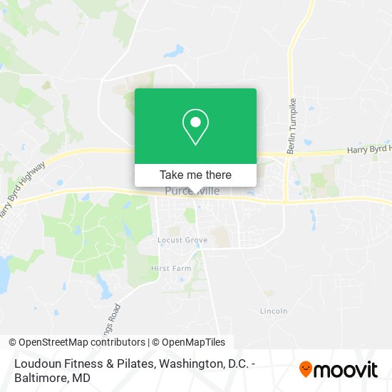 Loudoun Fitness & Pilates map
