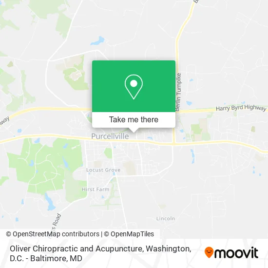 Oliver Chiropractic and Acupuncture map