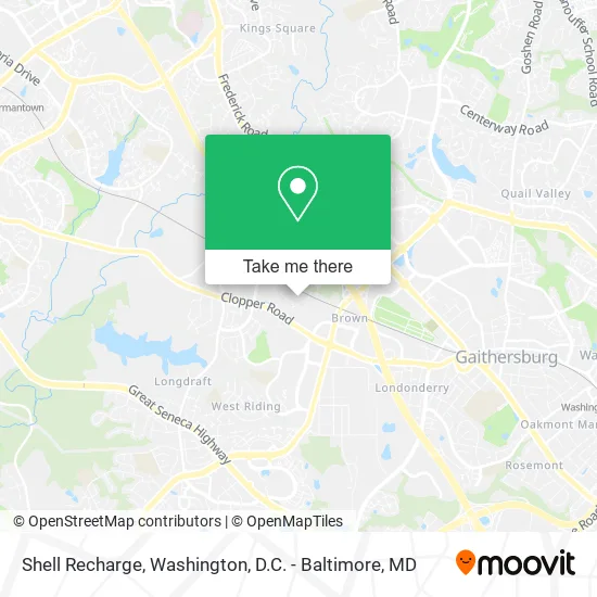 Mapa de Shell Recharge