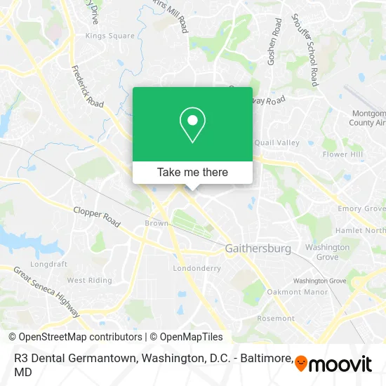 R3 Dental Germantown map