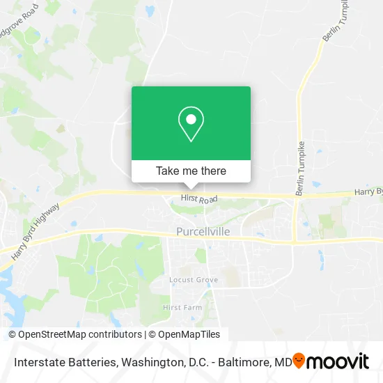 Interstate Batteries map