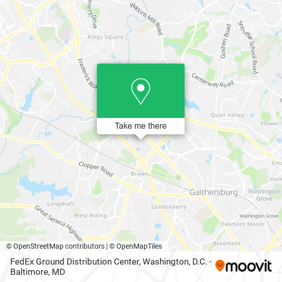 Mapa de FedEx Ground Distribution Center