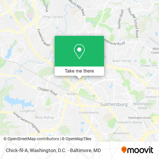 Chick-fil-A map