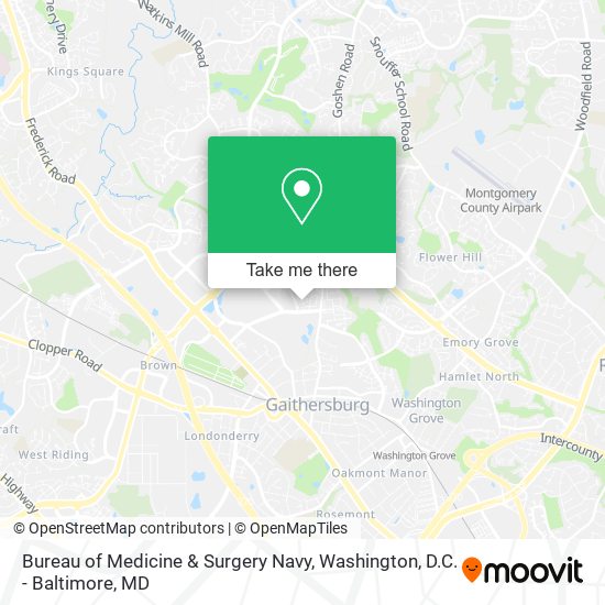 Bureau of Medicine & Surgery Navy map