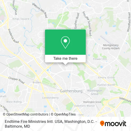 Endtime Fire Ministries Intl. USA map