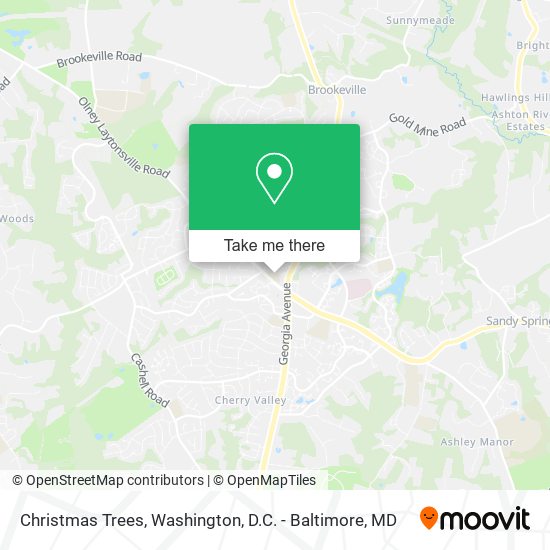 Christmas Trees map