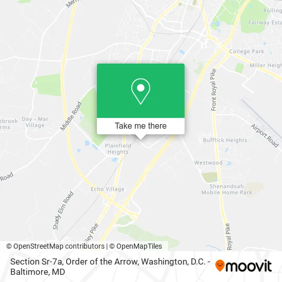 Section Sr-7a, Order of the Arrow map