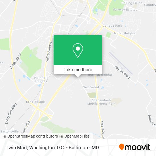 Twin Mart map