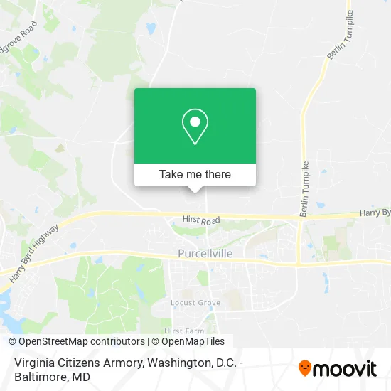 Virginia Citizens Armory map