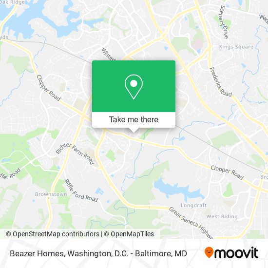 Beazer Homes map