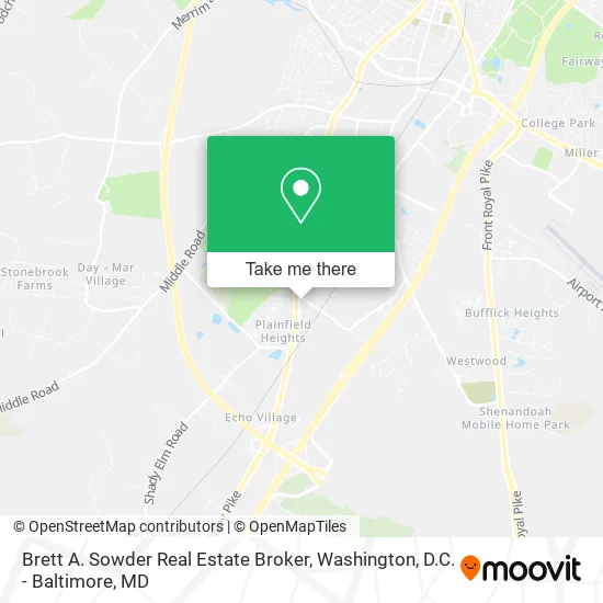 Brett A. Sowder Real Estate Broker map