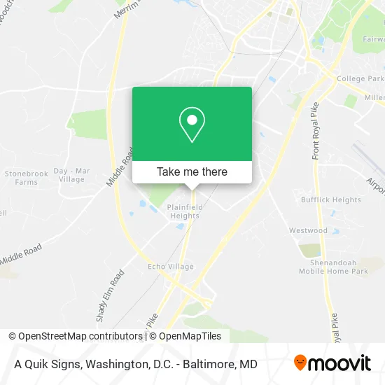 A Quik Signs map