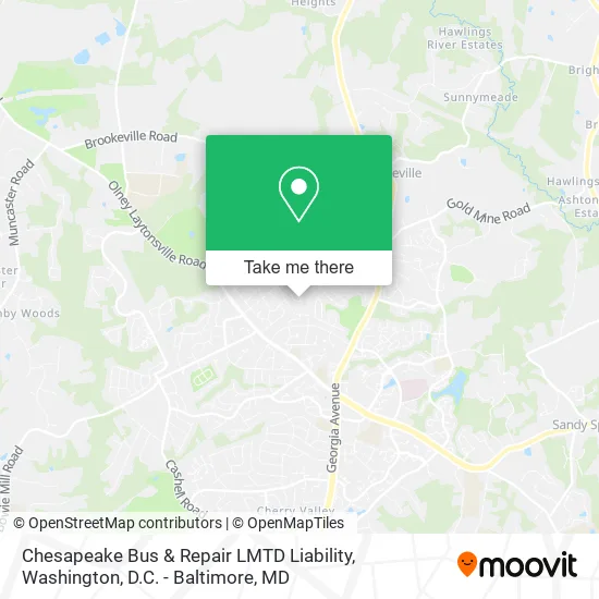 Mapa de Chesapeake Bus & Repair LMTD Liability
