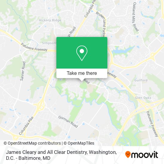 Mapa de James Cleary and All Clear Dentistry