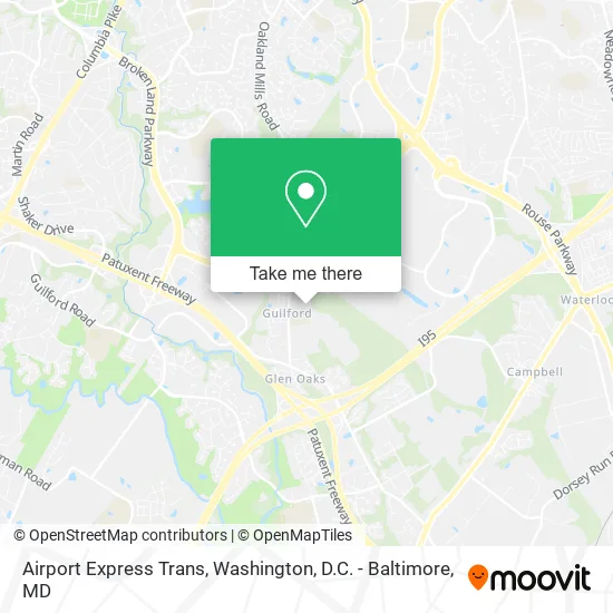 Airport Express Trans map