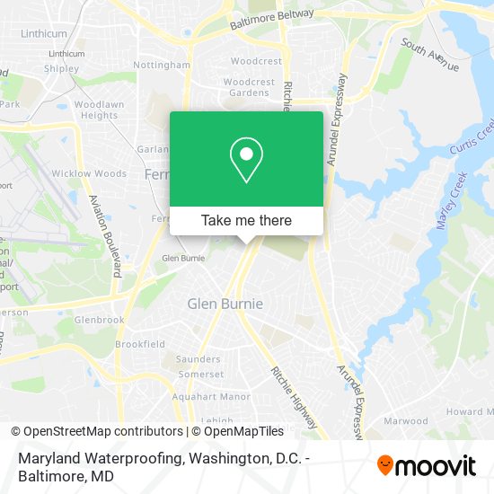 Maryland Waterproofing map