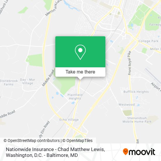 Nationwide Insurance - Chad Matthew Lewis map