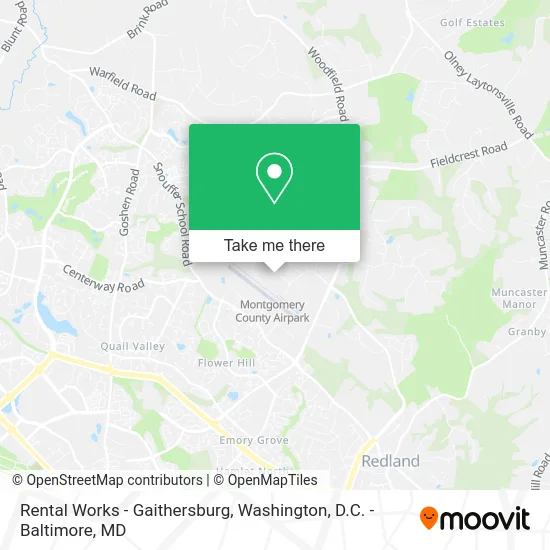 Rental Works - Gaithersburg map