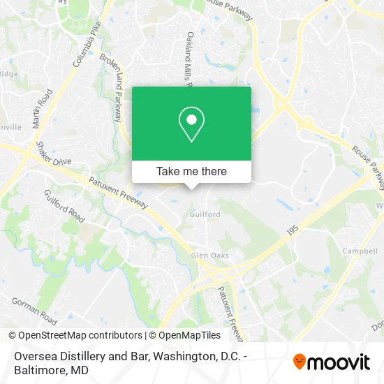 Oversea Distillery and Bar map