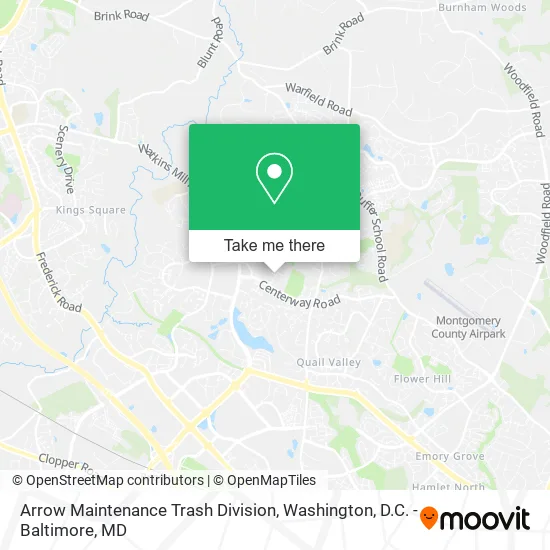 Arrow Maintenance Trash Division map
