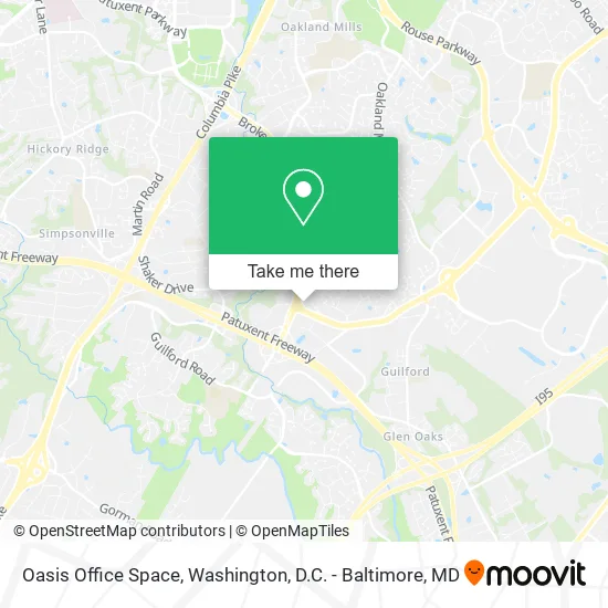 Mapa de Oasis Office Space