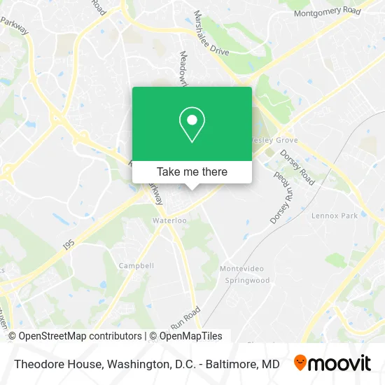 Theodore House map