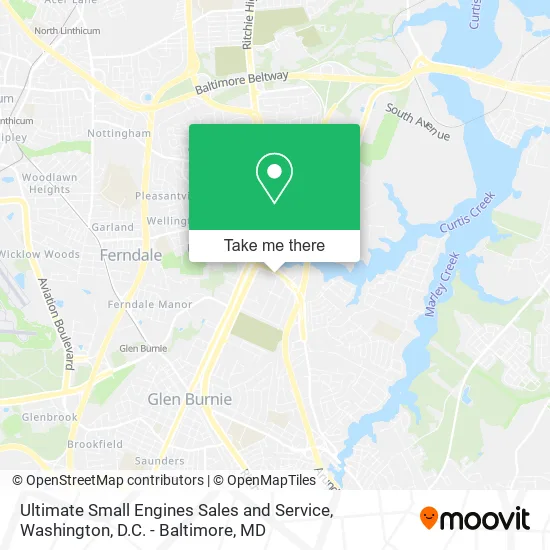 Ultimate Small Engines Sales and Service map