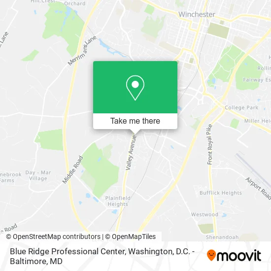 Blue Ridge Professional Center map