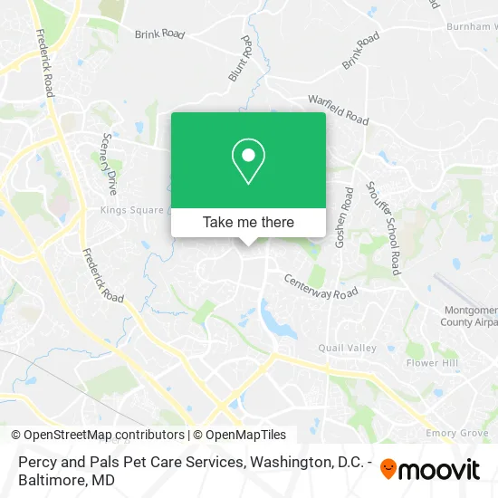 Mapa de Percy and Pals Pet Care Services