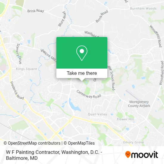 W F Painting Contractor map