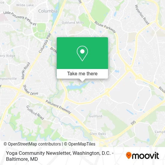 Yoga Community Newsletter map