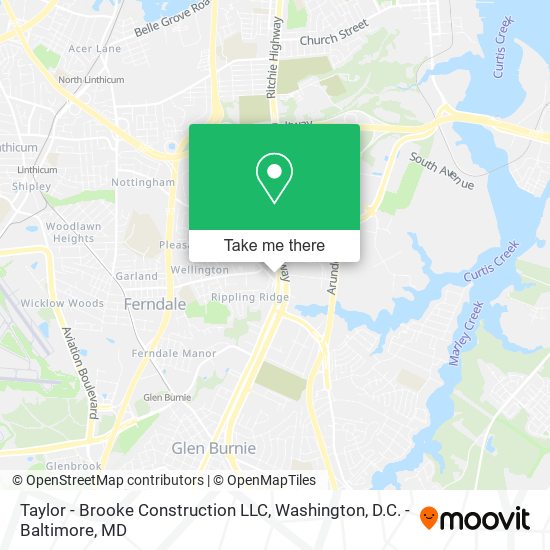 Taylor - Brooke Construction LLC map