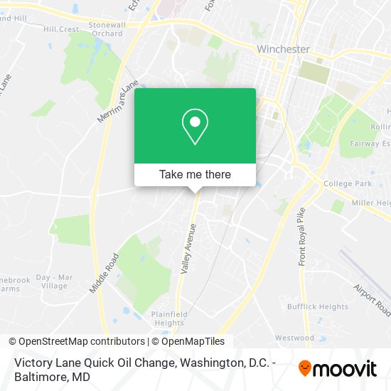 Victory Lane Quick Oil Change map
