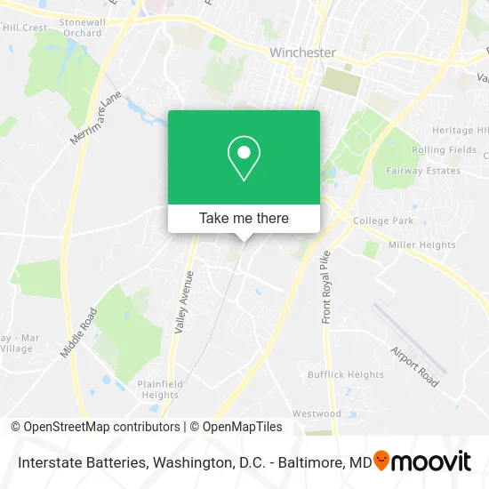 Interstate Batteries map