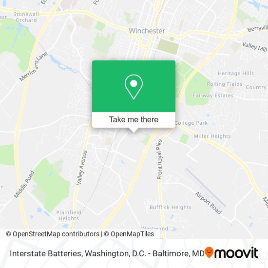 Interstate Batteries map
