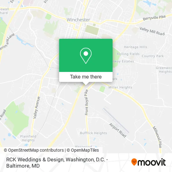 RCK Weddings & Design map