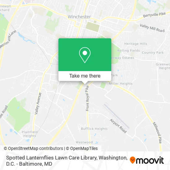 Spotted Lanternflies Lawn Care Library map