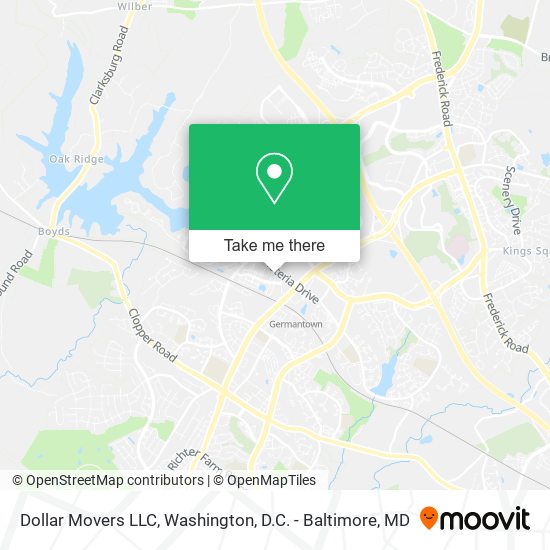 Mapa de Dollar Movers LLC