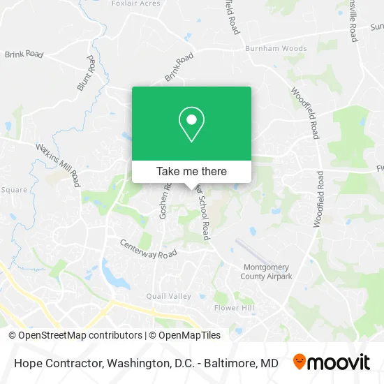 Hope Contractor map