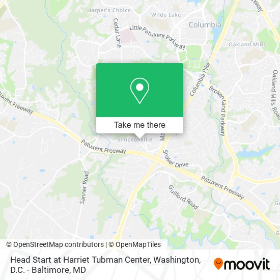 Head Start at Harriet Tubman Center map