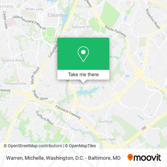 Warren, Michelle map