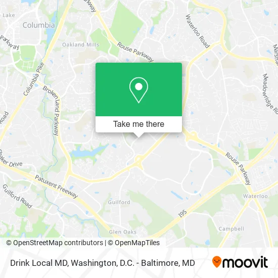 Drink Local MD map