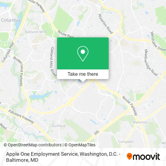 Mapa de Apple One Employment Service