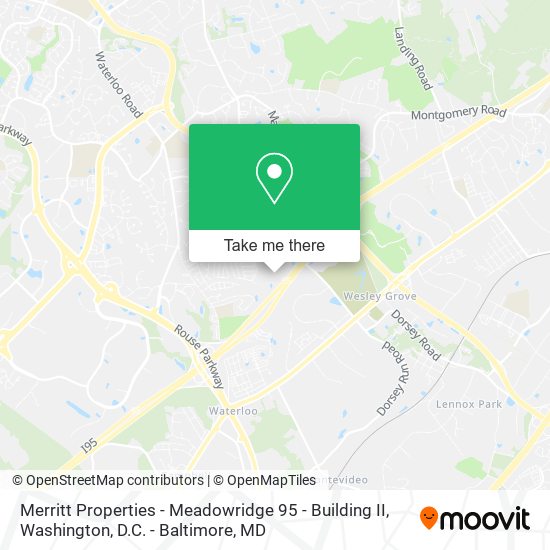 Merritt Properties - Meadowridge 95 - Building II map