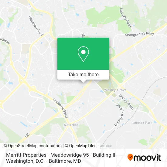 Merritt Properties - Meadowridge 95 - Building II map