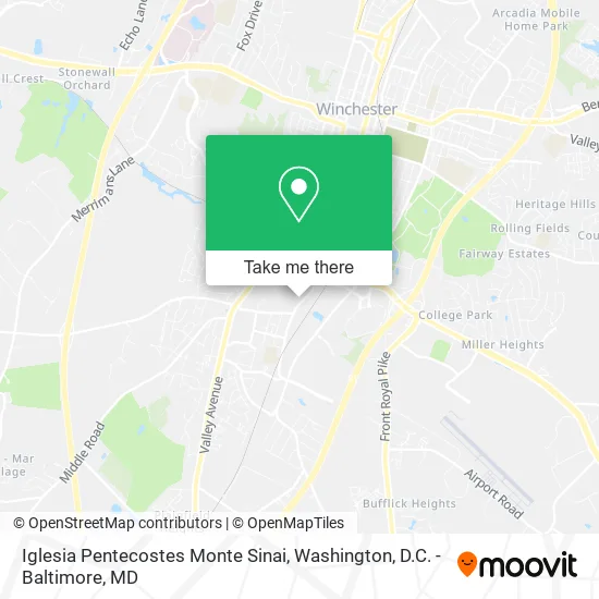 Iglesia Pentecostes Monte Sinai map